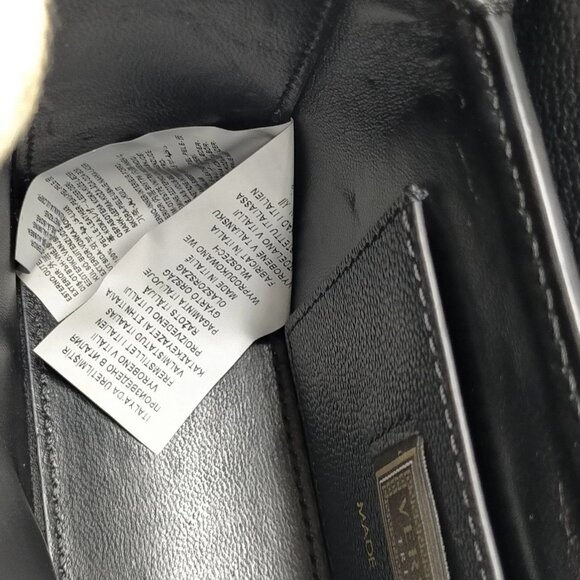 Authentic VERSACE Shoulder Bag Black Leather mn780-121325 - Picture 11 of 16